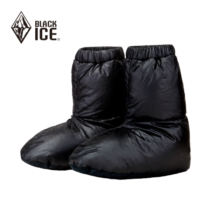 黑冰（BLACKICE）户外灰鹅绒羽绒脚套 冬季室内轻量保暖袜套 深蓝 L
