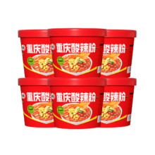 丽星 重庆酸辣粉红桶112g*6桶