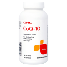 GNC健安喜辅酶Q10软胶囊 高浓度高含量 中老年呵护心脏血管健康 备孕 【备孕推荐】200mg*60粒