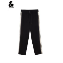 20点开始：杰克·琼斯（JACK&JONES）25年裤子男撞色卫裤宽松直筒裤