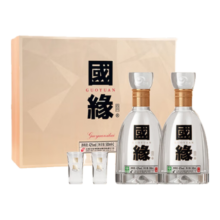 今世缘 国缘四开 幽雅醇厚型白酒 42度 500ml*2瓶 礼盒装