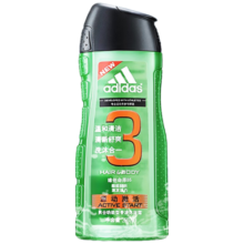 阿迪达斯 （adidas）男士源动激活香波沐浴露250ml功能型香波沐浴露