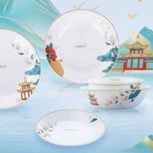 Corelle 康宁 美国进口 盛世游园 4人食 高档中式玻璃餐具礼盒装 16件套