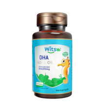 witsbb健敏思婴幼儿DHA100mg藻油敏宝宝海藻油90粒非鱼肝油儿童