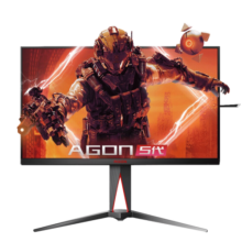 AOC AG275QXE  27英寸 2K显示器 180Hz 快速液晶1ms HDR400 FastIPS广视角 低蓝光不闪屏 广色域显示屏 双向旋转升级