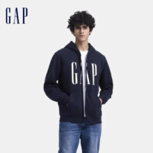 plus会员：GAP 男士抓绒连帽卫衣休闲外套