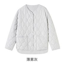 乎兮 2024秋冬新款保暖圆领短款防风棉衣上衣女士棉服休闲外套夹克