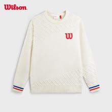 Wilson 官方25年春季新款蛇年限定情侣网球运动羊毛编织衫