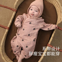 巴厘小猪 BALIPIG 宝宝哈衣爬服夹丝加厚婴儿连体衣 面包树+蘑菇屋