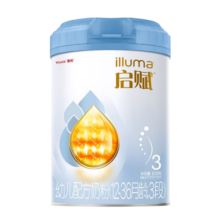 惠氏启赋(Wyeth illuma)蓝钻幼儿配方奶粉 3段 810克 新国标 3罐