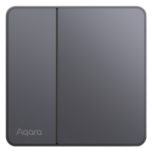 Aqara绿米联创智能墙壁开关卡农单零火通用接入Homekit 已接入米家 单键-远山灰-单零火通用