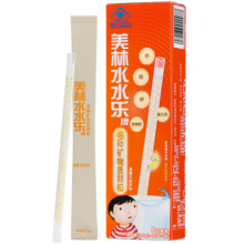 美林水水乐多种矿物质颗粒营养吸管补充剂电解质水溶微粒钙镁钾发热发烧期脱水补水成人儿童青少年香蕉牛奶味