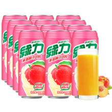 绿力果汁饮料水蜜桃490ml*12