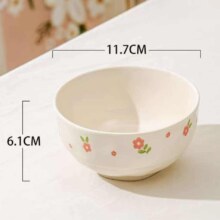 ARST 雅诚德 奶油风釉下彩高温陶瓷碗 4.5英寸*6件