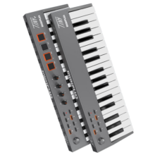 midiplusTINY+32键便携迷你小打击垫电音控制器音乐键盘编曲MIDI键盘 32键灰色【TINY+】带打击垫 【五仓发货】新品期送踏板