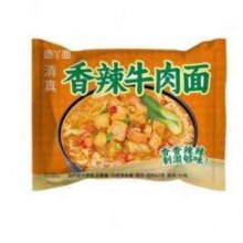 吃欢天 红烧牛肉面4袋+香辣牛肉面2袋 55g*6件