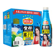 plus会员：欢乐家 生榨椰子汁 1kg*6瓶*2件