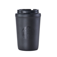 星巴克（Starbucks）经典曜石黑带盖保温杯355ml咖啡杯桌面杯子保冷水杯男士情人节礼