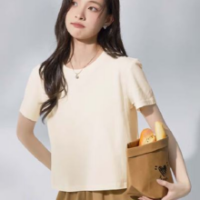 Plus会员：Baleno 班尼路 100%纯棉短袖T恤女 颜色任选