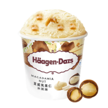 哈根达斯 H?agen·Dazs Haagen-Dazs）夏威夷果仁口味大桶冰淇淋473ml*2件