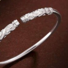 百亿补贴：中国黄金 金箍棒999足银手镯男士镯子如意金箍棒 21g