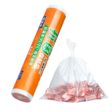 特美居（temeiju）抗菌平口保鲜袋食品级塑料袋子一次性透明可装熟食水果特大号*220