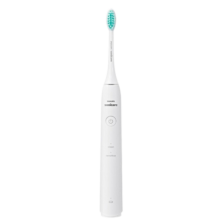 飞利浦（PHILIPS）电动牙刷S1成人情侣 入门款2种模式洁齿护龈净力刷 生日礼物送男女友 情人节礼物 冰川白HX2431