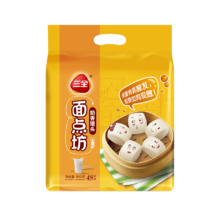 三全 奶香馒头960g约40只 儿童早餐速食牛奶馒头半成品食品早点