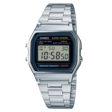 卡西欧（CASIO）男表小金表小方块情侣运动学生男女电子表 送礼物A158WA-1D
