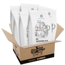 洁客（Drymax）豆腐砂植物环保结团除臭猫砂奶香味2.72kg*6袋16.32kg