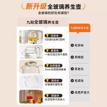 88VIP会员：九阳 净萃养生壶全玻璃2024家用小型办公室烧水炖煮茶器