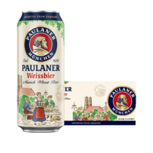 限14号：Paulaner 保拉纳 柏龙 经典小麦白啤 德国进口 500ml*24罐 整箱装