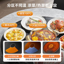 美的 小欢聚暖菜板 浅蓝色