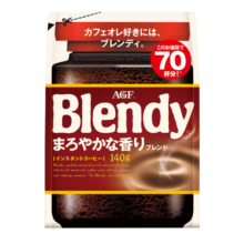 AGF 速溶黑咖啡粉摩卡风味140g/袋 Blendy冰水速溶无蔗糖美式咖啡