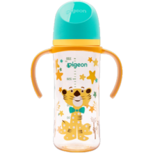 贝亲（Pigeon）第3代 双把手PPSU奶瓶 330ml-绅士豹 L号 6个月以上 AA223