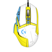 罗技（G）G502 HERO SE熊猫版 有线游戏鼠标 主宰者 多功能编程宏侧键 吃鸡鼠标 RGB灯光 G502SE【黄白贴纸款】