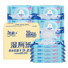 再降价，PLUS会员：洁柔 湿厕纸 40抽*10包