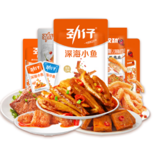 劲仔 深海小鱼 豆干 鹌鹑蛋 素肉 魔芋 零食大礼包 混合60包 零食大礼包490g