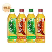 可口可乐淳茶舍 玉露绿茶 无糖茶 480ml*4瓶装