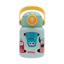 努比（Nuby）儿童保温杯喝水杯316不锈钢多组合套装冬季宝宝吸管杯大肚杯500ML 大眼怪保温杯 500ml