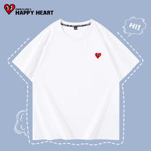 查尔斯桃心 CHARLES JANG'S HAPPY HEART 短袖t恤 夏季2025 时尚百搭纯棉宽松半袖 多色可选