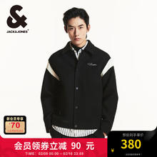 杰克琼斯 杰克·琼斯（JACK&JONES）舒适简约刺绣翻领夹克外套