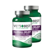 维倍思美国进口绿十字猫草片泌尿片VetsBest猫咪化毛球片植物化毛猫片化毛吐毛球 绿十字猫草片180片（发60片*3瓶）