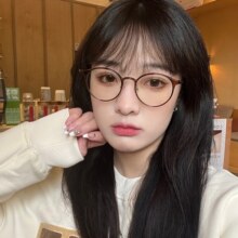 Erilles网红超轻防蓝光素颜神器女韩版红书同款可配度数近视眼镜架 咖啡色 161非球面镜片