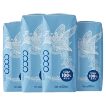 88VIP：唯乐蜜语 椰子水 越南100%进口 200ml*4瓶 拍14件