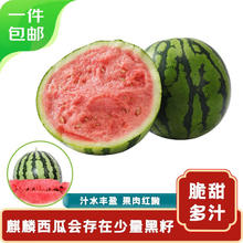京鲜生 麒麟瓜西瓜 1粒装 单果5-7斤
