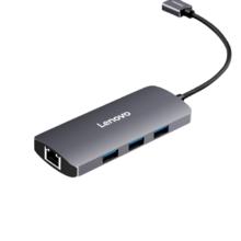 联想 Lenovo F1-U03 USB-A扩展坞 四合一 灰色
