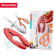 tescoma PRESTO SEAFOOD 海鲜工具3件套 家用生蚝刀剥虾皮剪刀龙虾钳组合