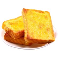 享食兔 岩烧乳酪吐司面包蓝莓味500g手撕面包