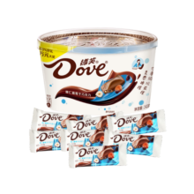 德芙（Dove）榛仁葡萄干巧克力碗装18粒243g休闲儿童零食糖果生日礼物